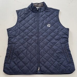 Peter Millar Men’s Essex Navy Quilted Vest Medium